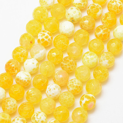 Natural Fire Crackle Agate Bead Strands X-G-K166-07F-8mm-07-1
