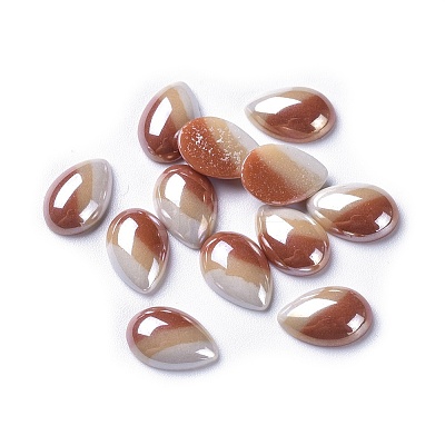 Opaque Glass Cabochons GGLA-S038-02C-8x12-1