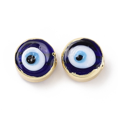 Handmade Evil Eye Lampwork Beads LAMP-P057-05G-1