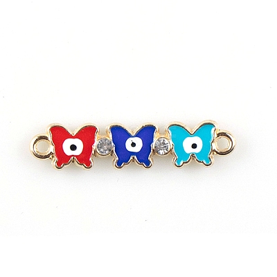 Alloy Enamel Connector Charms X1-FIND-TAC0016-25D-1