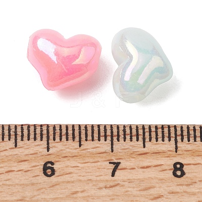 UV Plating Opaque Acrylic Beads OACR-G058-16C-1