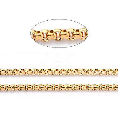 Ion Plating(IP) 304 Stainless Steel Box Chains CHS-H031-01G-1