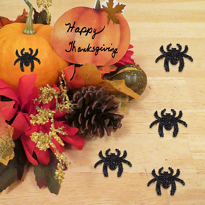 40Pcs Non-Woven Fabric Stickers Halloween Decorations AJEW-GF0005-06-1