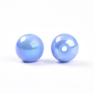 Electroplate Pearlized Glass Pearl Beads EGLA-T021-14C-05-1