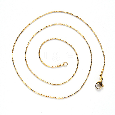 PVD Vacuum Plating 304 Stainless Steel Boston Link Chain Necklace NJEW-S420-005C-G-1