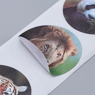 Self-Adhesive Paper Gift Tag Stickers DIY-E027-A-12-1