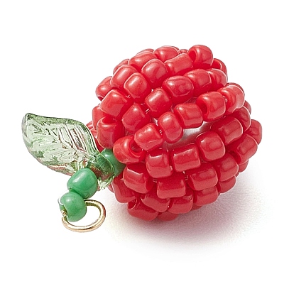 Seed Beads Beaded Pendants PALLOY-TA00159-02-1