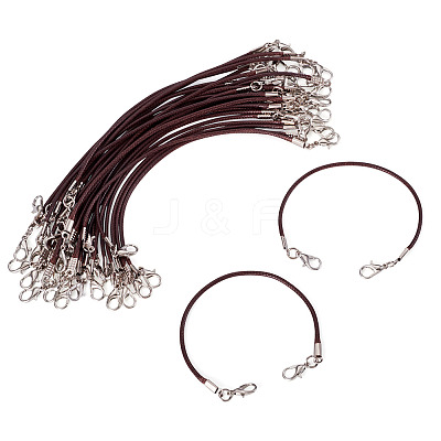 30Pcs Korean Waxed Polyester Cord Bracelet Making YC-TADJ0001-02E-1