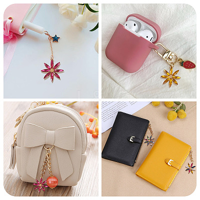 24Pcs 6 Colors Acrylic Rhinestone Pendants FIND-TA0002-79-1