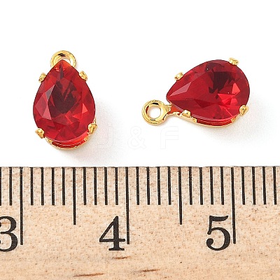 Brass Micro Pave Cubic Zirconia Charms KK-S336-02G-D-1