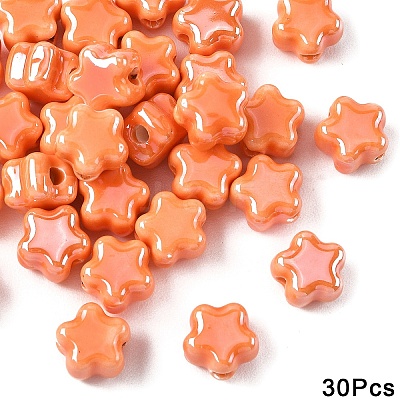 30Pcs Handmade Porcelain Bead PORC-YW0001-75E-1