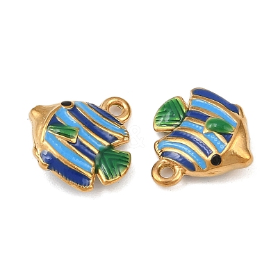 304 Stainless Steel Enamel Pendants STAS-C150-01H-1
