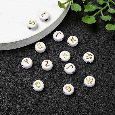Plating Acrylic Beads PACR-YW0001-08G-1