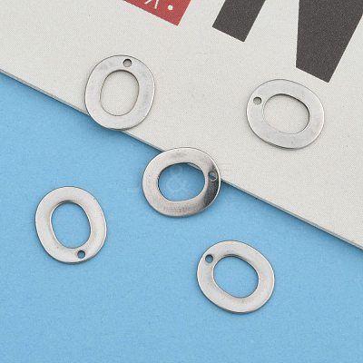 Tarnish Resistant 304 Stainless Steel Letter Charms STAS-O072-O-1
