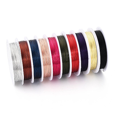 Round Copper Jewelry Wire CWIR-S002-0.3mm-M-1