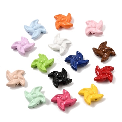 Baking Paint Opaque Acrylic Beads AC-CBA0D47-05-1