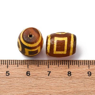 Tibetan Style dZi Beads TDZI-NH0001-E04-02C-1