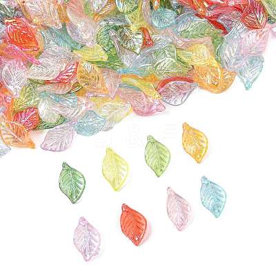 400Pcs Transparent Acrylic Pendants MACR-FS0002-31-1