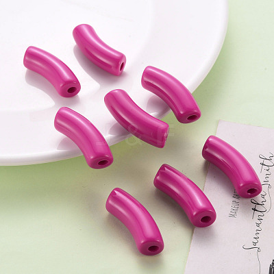 Opaque Acrylic Beads MACR-S372-001B-S006-1