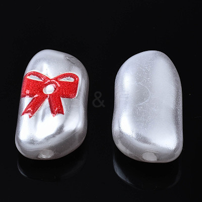 3D Printed ABS Plastic Imitation Pearl Beads KY-S163-437-1