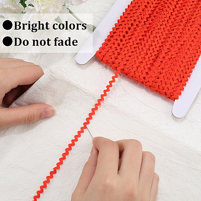 40M Polyester Wavy Fringe Trim Ribbon OCOR-GF0004-39E-1