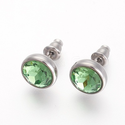 304 Stainless Steel Stud Earrings EJEW-F182-A09-1