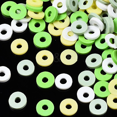 Handmade Polymer Clay Beads Strands CLAY-R089-6mm-T02B-12-1