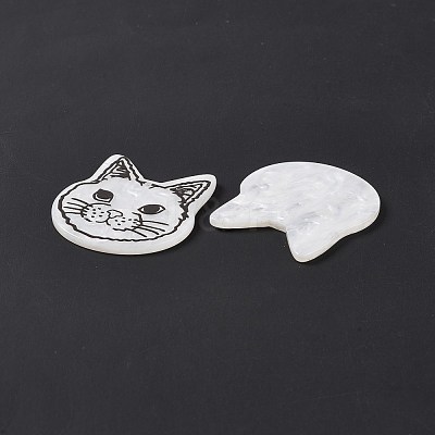 Opaque Acrylic Pendants SACR-G023-B02-1