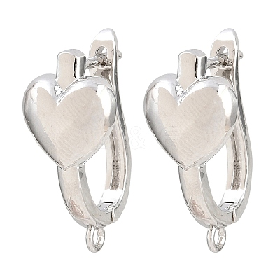 Brass Hoop Earring Findings KK-K340-40P-1
