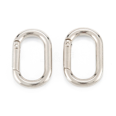 Zinc Alloy Spring Gate Rings PALLOY-L233-07C-P-1