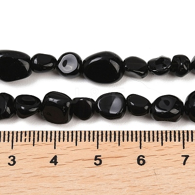 Natural Obsidian Beads Strands G-K395-B06-01-1