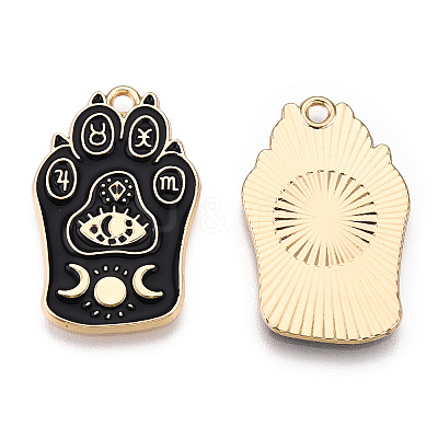 Alloy Enamel Pendants ENAM-CJC0020-19-1
