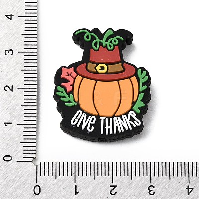 Thanksgiving Theme Silicone Beads SIL-J001-01D-1