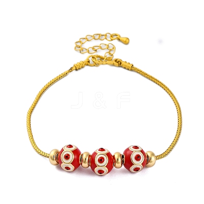 Brass European Bracelets BJEW-C080-03G-06-1