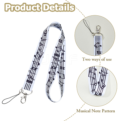 5Pcs Polyester Mobile Straps HJEW-HS0001-08-1