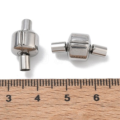 304 Stainless Steel European Clasps with Cord Ends SA-CBABC0F-06P-1