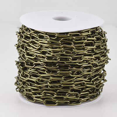 Unwelded Iron Paperclip Chains CH-S125-01B-AB-1