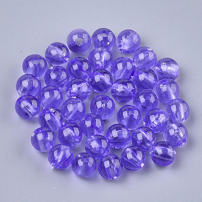 Transparent Plastic Beads KY-T005-6mm-634-1