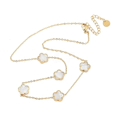 304 Stainless Steel Necklace NJEW-K252-09G-06-1
