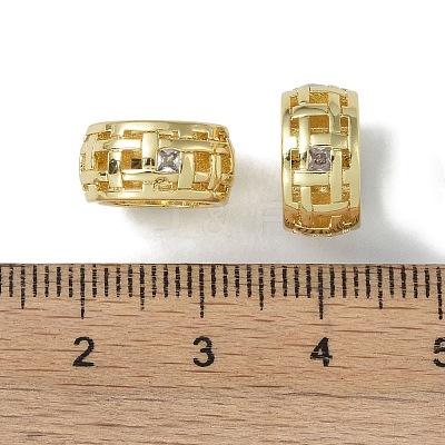 Rack Plating Brass Beads KK-A220-24I-G-1