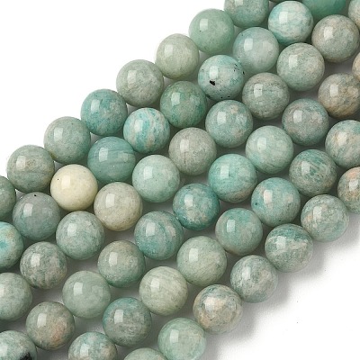 Natural Amazonite Beads Strands G-K068-03-8mm-1