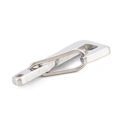 Non-Tarnish 304 Stainless Steel Keychain Clasp Findings STAS-C024-23P-1