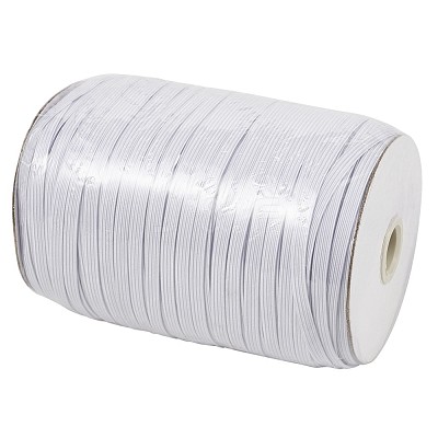 1/4 inch Flat Braided Elastic Rope Cord EC-R030-6mm-01-1