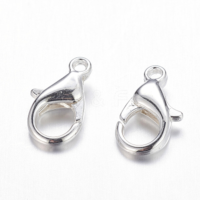 Zinc Alloy Lobster Claw Clasps PALLOY-R042-303-S-NF-1