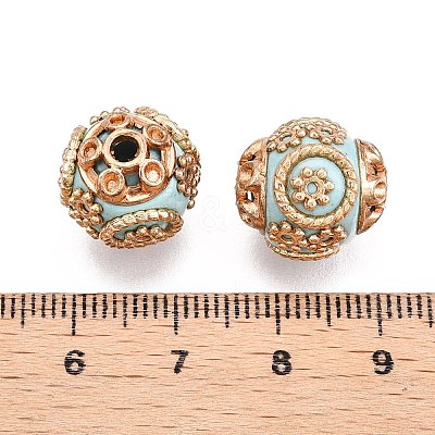 Round Handmade Indonesia Beads IPDL-R394-16-1