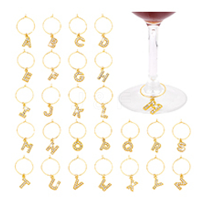 Wine Glass Charms AJEW-PH01562-1