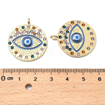Alloy Rhinestone Pendants FIND-B051-07G-1