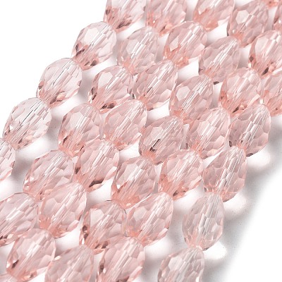 Glass Beads Strands EGLA-E010-8x12mm-12-1