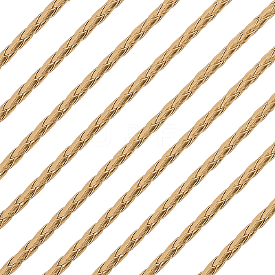 5M Braided Round PU Leather Jewelry Cord OCOR-GF0004-96A-03-1