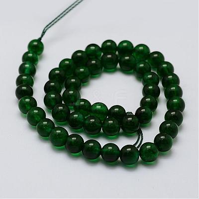 Natural White Jade Beads Strands G-G687-36P-8mm-1